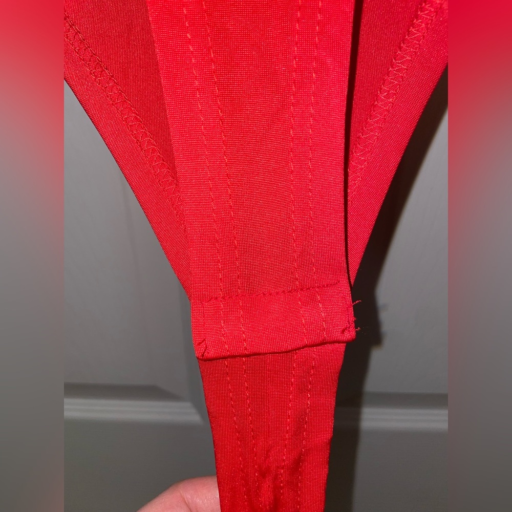 Sequin Red Velvet Bodysuit - Picture 4 of 6